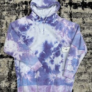 Purple Tie-Dye Hoodie